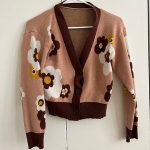 Neutral Floral Cardigan